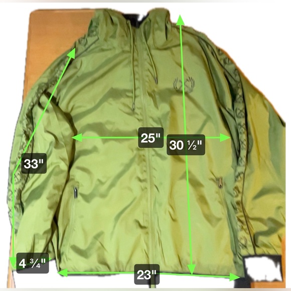 Dixxon Windbreaker Hooded Jacket Men’s XL The Waterfront Green water-resistant - Picture 14 of 15